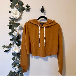 Forever 21 Crop Fleece Hoodie